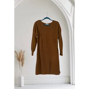 Full Circle Trends Harvest Festival Sweater Mini Dress - Mustard size 2X